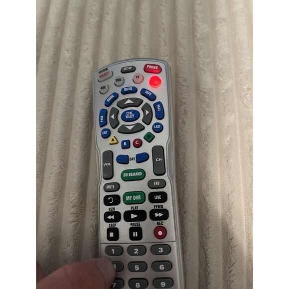 Charter Spectrum 4-Device Universal Remote Control, Silver - AUX DVD TV CABLE - Picture 4 of 4